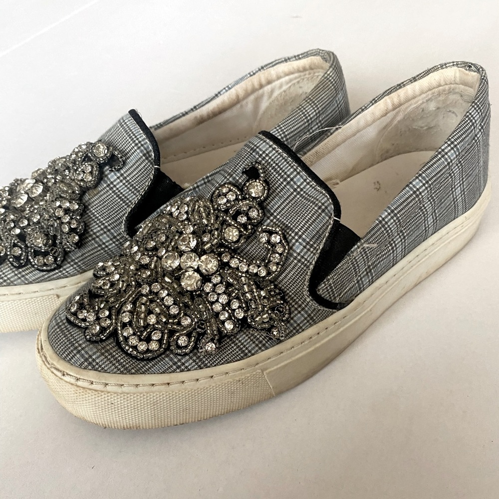 Zara Slip-On Jewelled Sneakers